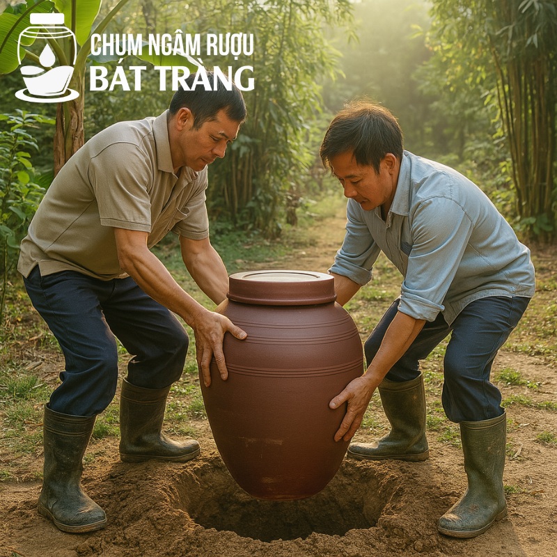 Kỹ thuật hạ thổ chum rượu