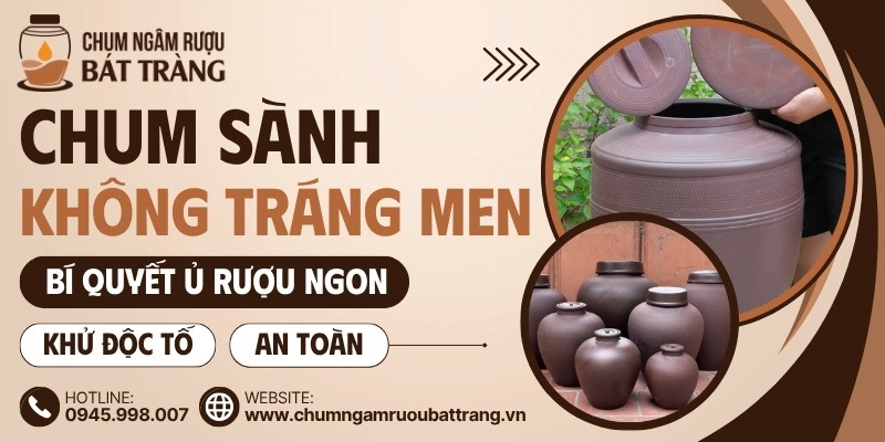Chum sành không tráng men Bát Tràng
