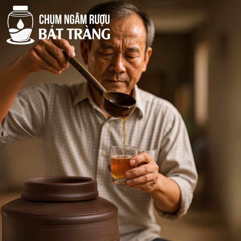 Chum sành ngâm ủ rượu