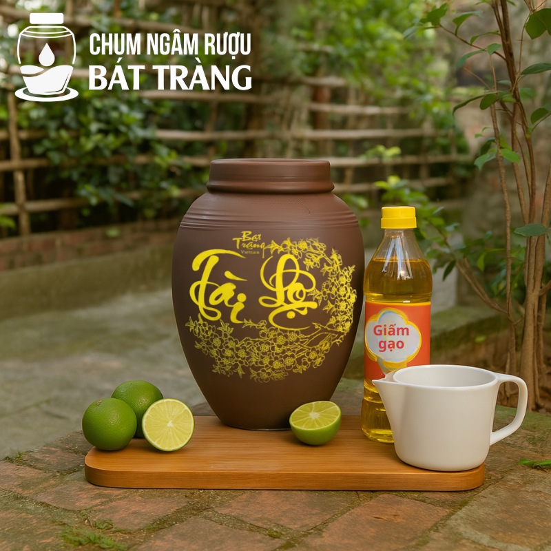 Mẹo vệ sinh chum rượu Bát Tràng