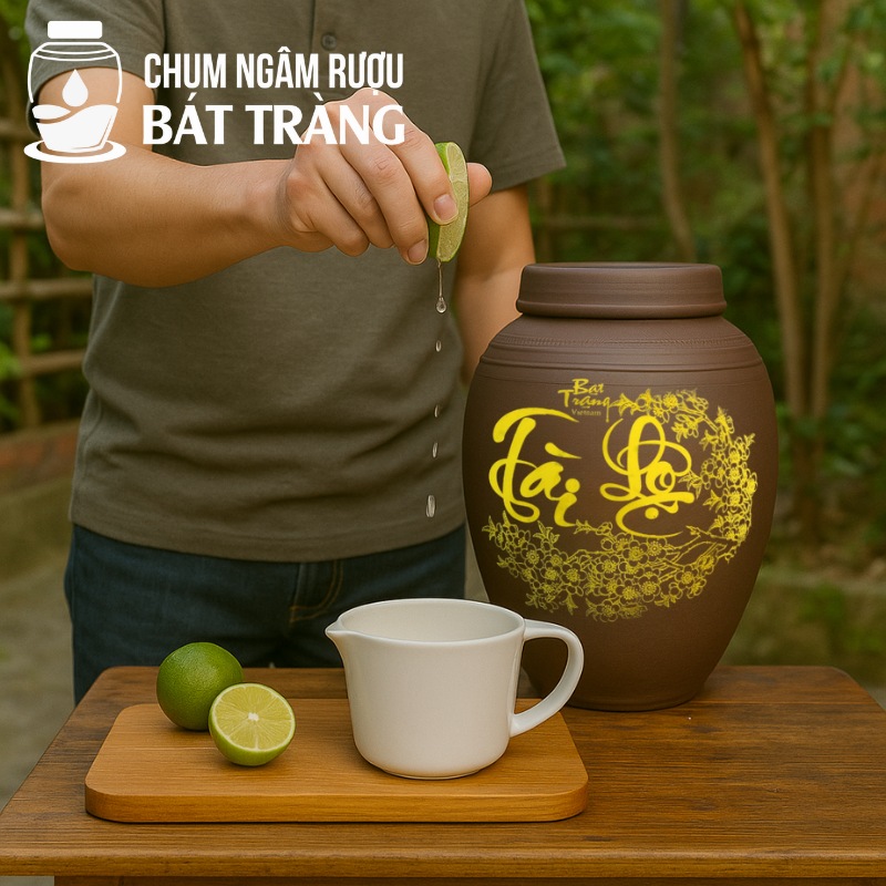 Mẹo vệ sinh chum rượu Bát Tràng