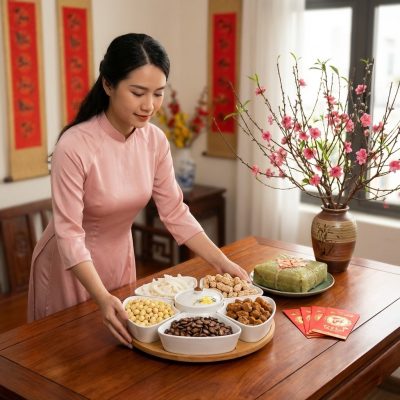 Một người phụ nữ trong trang phục áo dài thanh ...