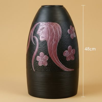 Kích thước Lọ Hoa Họa Tiết Nàng Thơ Dáng Chuông Bát Tràng ST-BH04