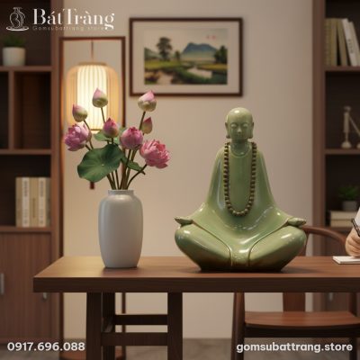 góc chụp Cận cảnh Tượng Phật Thiền Định Men Ngọ...