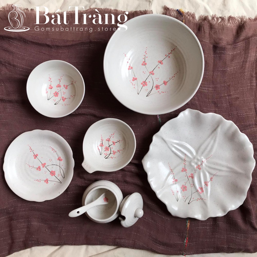 Bát đĩa men gấm