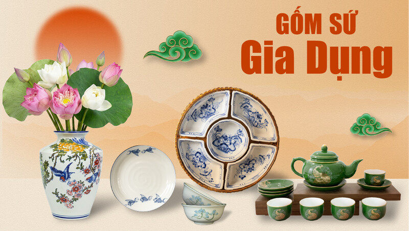 Gốm sứ gia dụng Bát Tràng