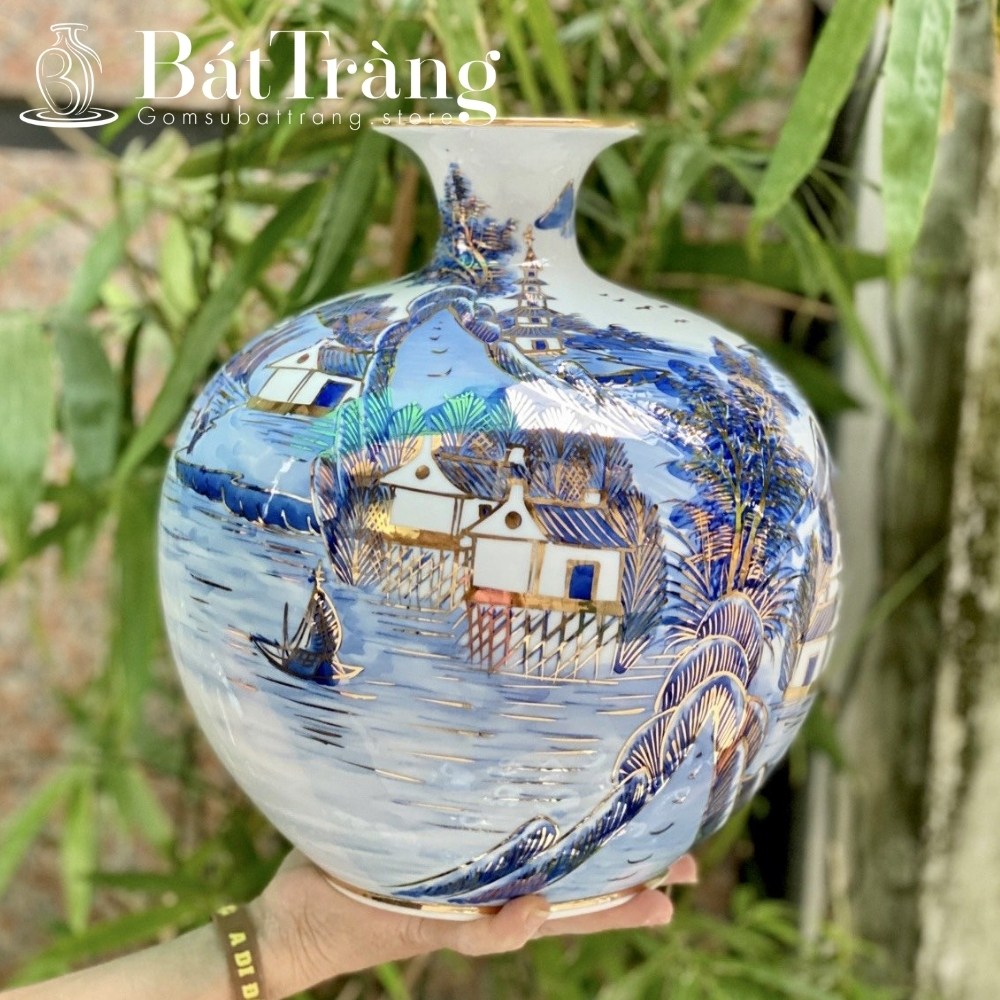 Bình hút lộc gốm sứ bát Tràng