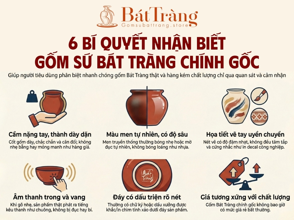 Phân biệt gốm sứ Bát Tràng thật giả