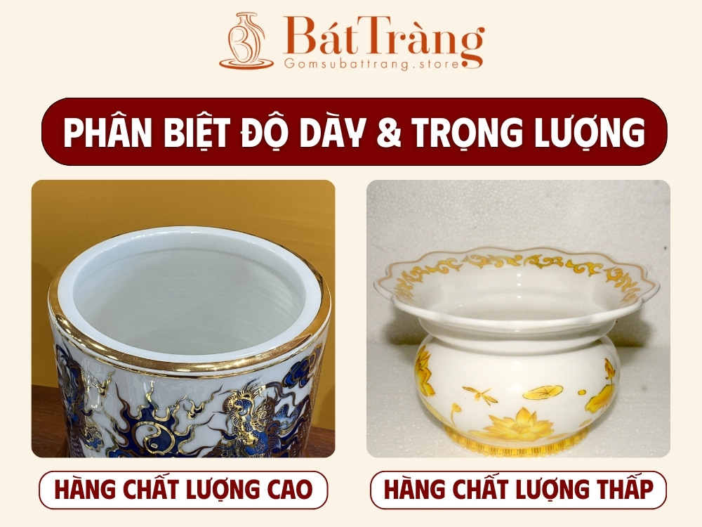 Phân biệt gốm sứ Bát Tràng thật giả