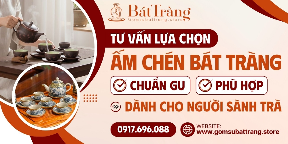 Chọn bộ trà Bát Tràng