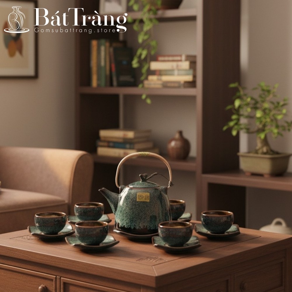 Ấm chén Bát Tràng