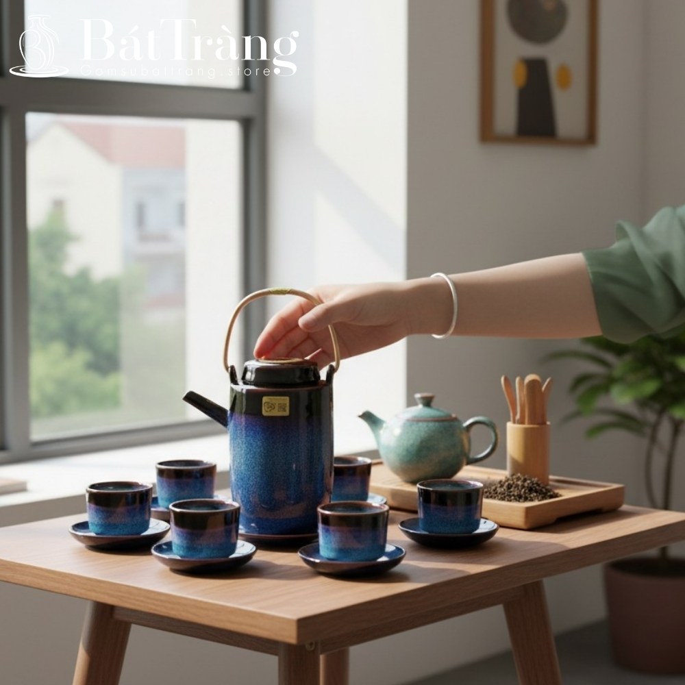 Ấm chén Bát Tràng