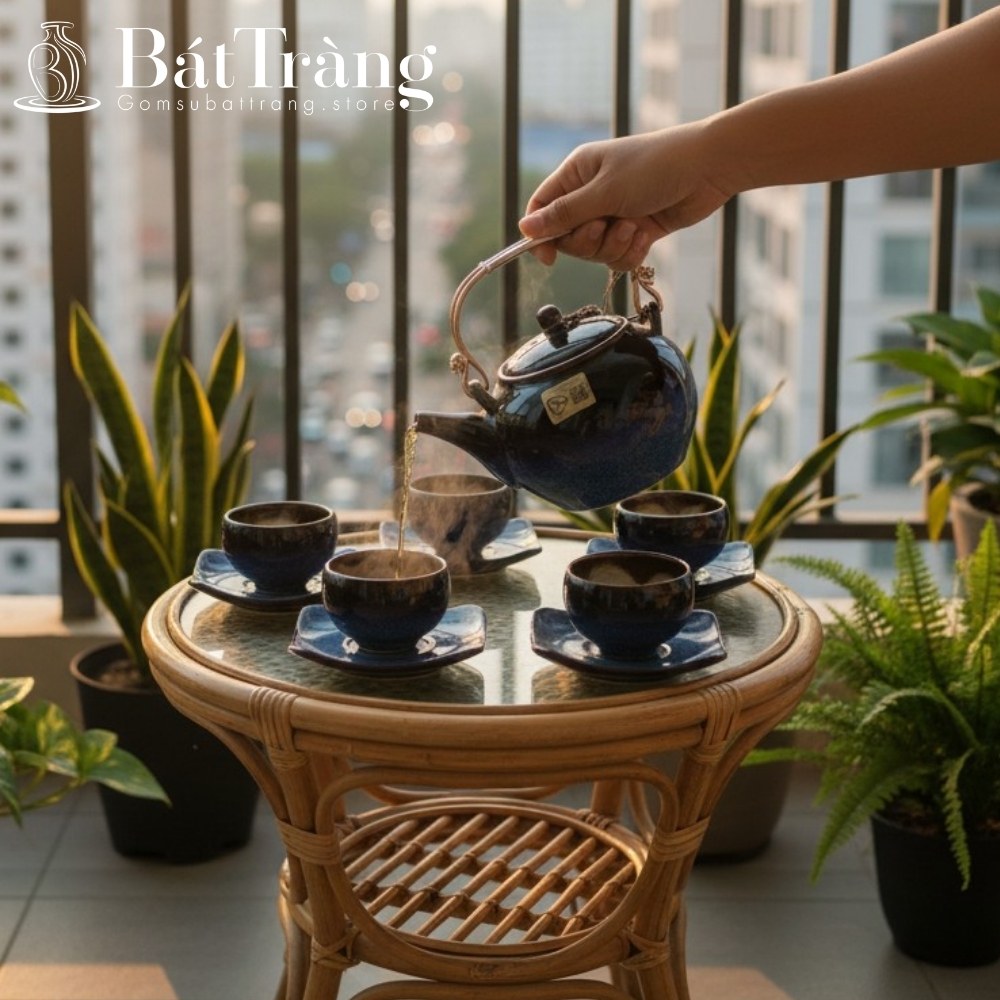 Ấm chén Bát Tràng