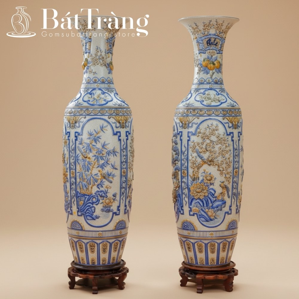 Lộc bình gốm sứ Bát Tràng