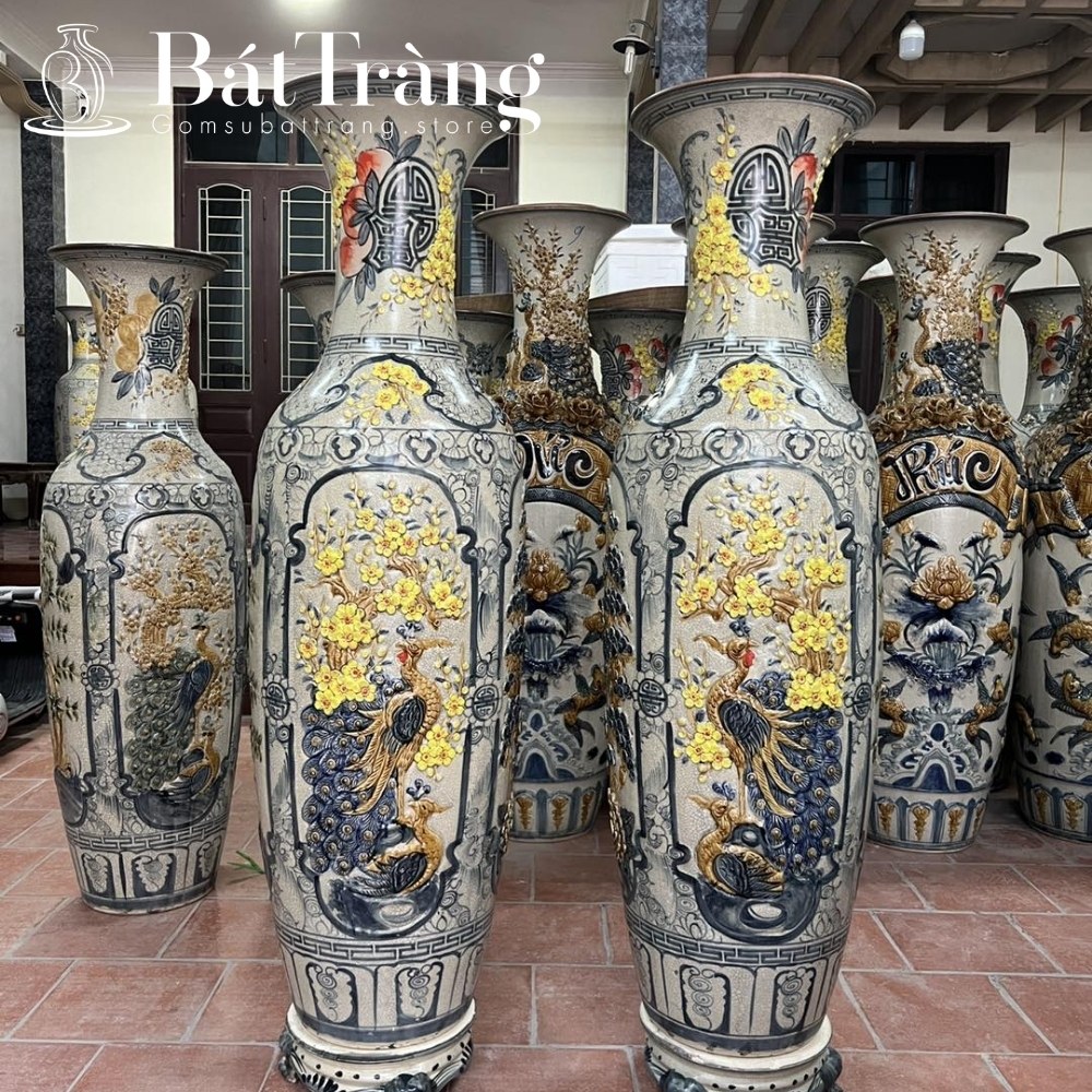 Lộc bình gốm sứ Bát Tràng