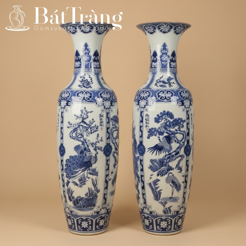 Lộc bình gốm sứ Bát Tràng