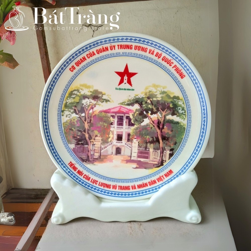 Đĩa cảnh in logo quà tặng