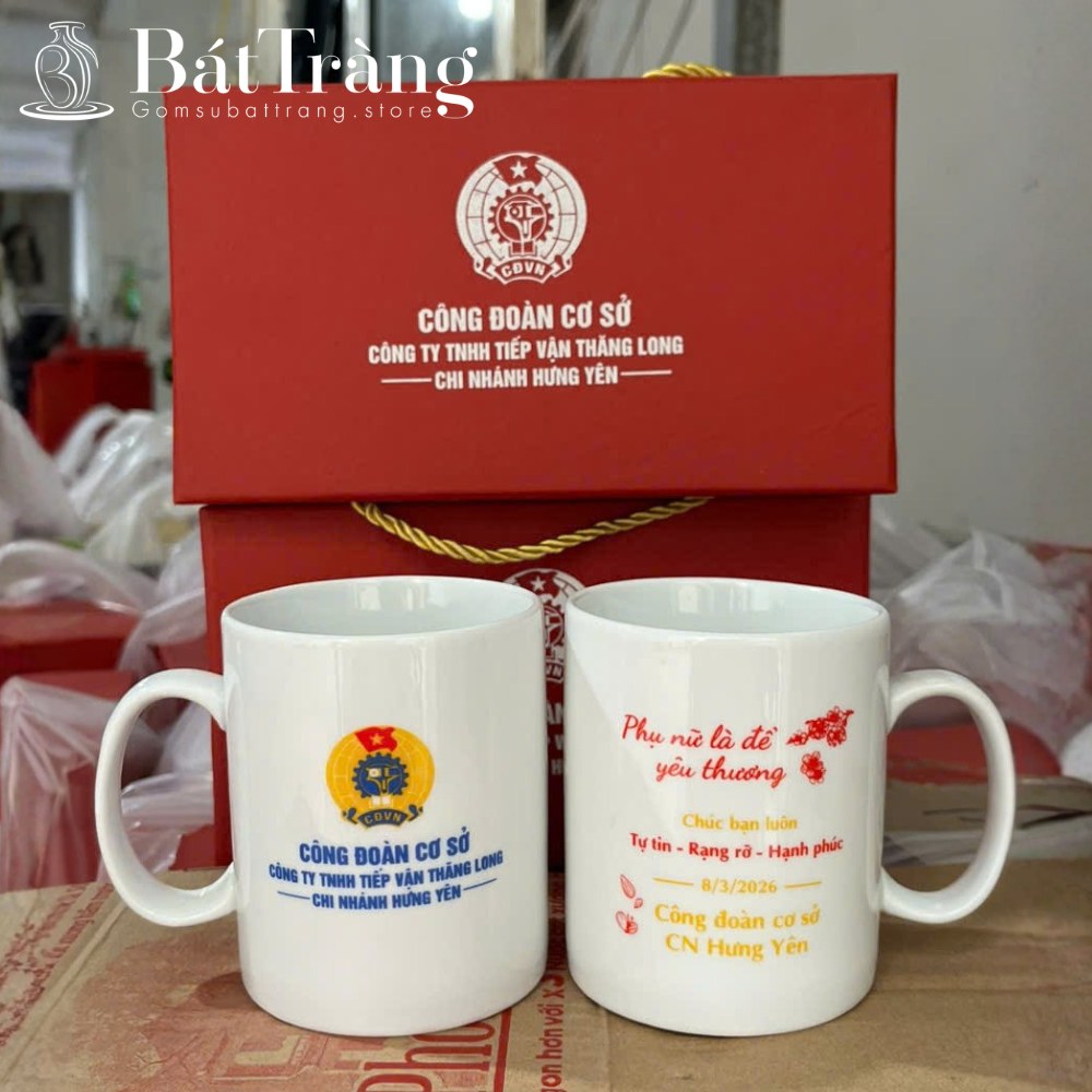 Cốc sứ in logo