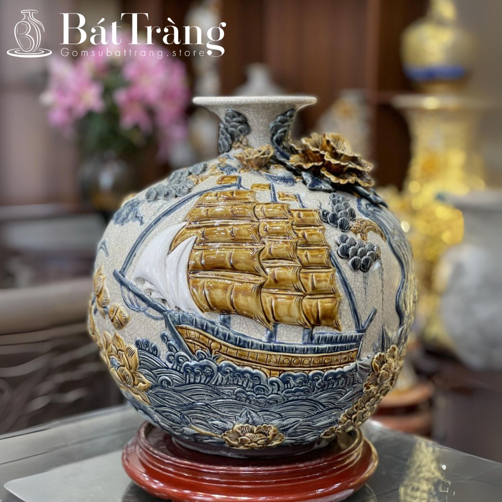 Bình hút lộc men rạn