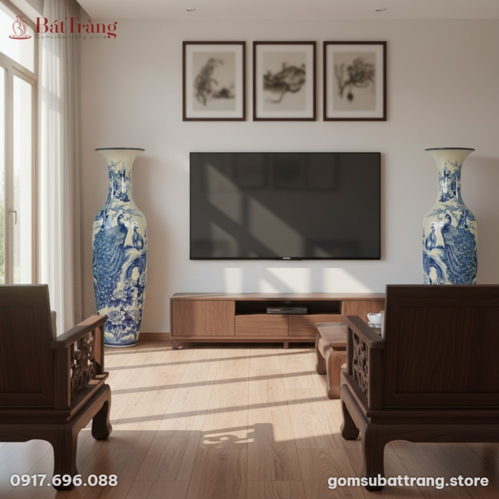 Phòng khách nhà phố Việt Nam hiện đại với nội t...