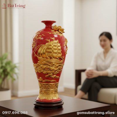 Cận cảnh chiếc Mai bình Thuận Buồm Xuôi Gió 42c...