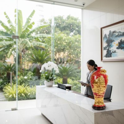 Một chiếc Mai bình Thuận Buồm Xuôi Gió cao 42cm...