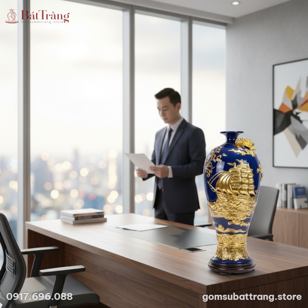 Một chiếc Mai bình Thuận Buồm Xuôi Gió 42cm đặt...