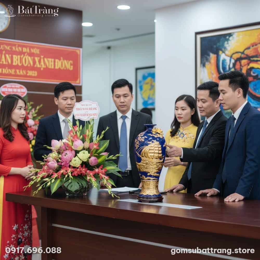 Một chiếc Mai bình Thuận Buồm Xuôi Gió 42cm đặt...