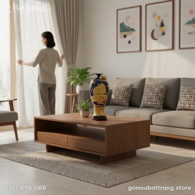 Chiếc Mai bình Thuận Buồm Xuôi Gió 42cm với màu...