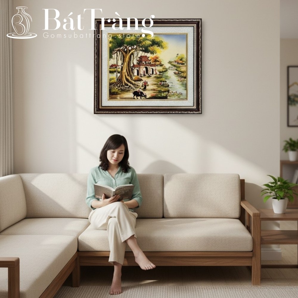 Tranh gốm sứ Bát Tràng