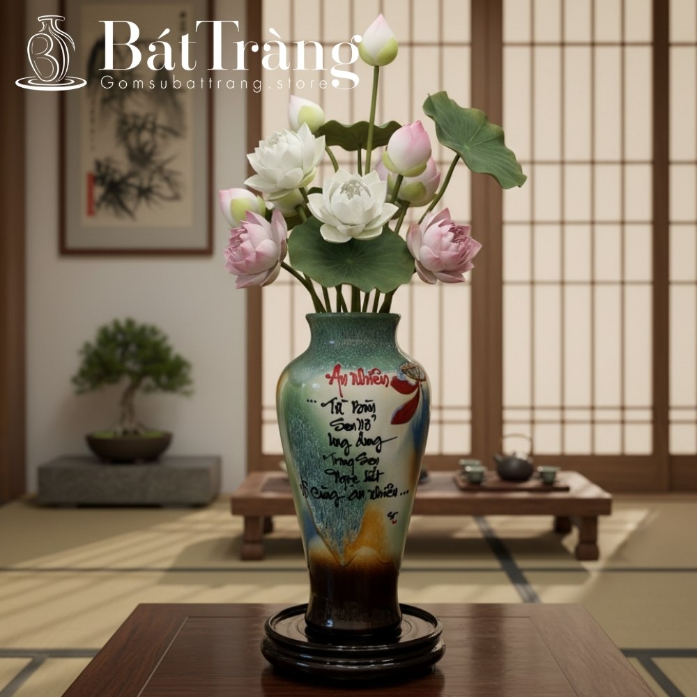Lọ hoa gốm Bát Tràng