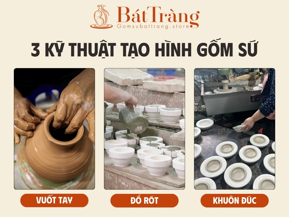 Tạo hình gốm Bát Tràng