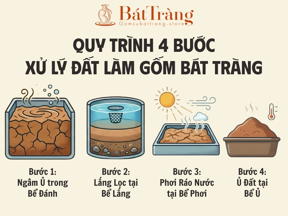4 bước xử lý đất