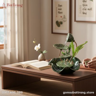 Góc phòng trà thanh bình của một căn hộ Việt Na...