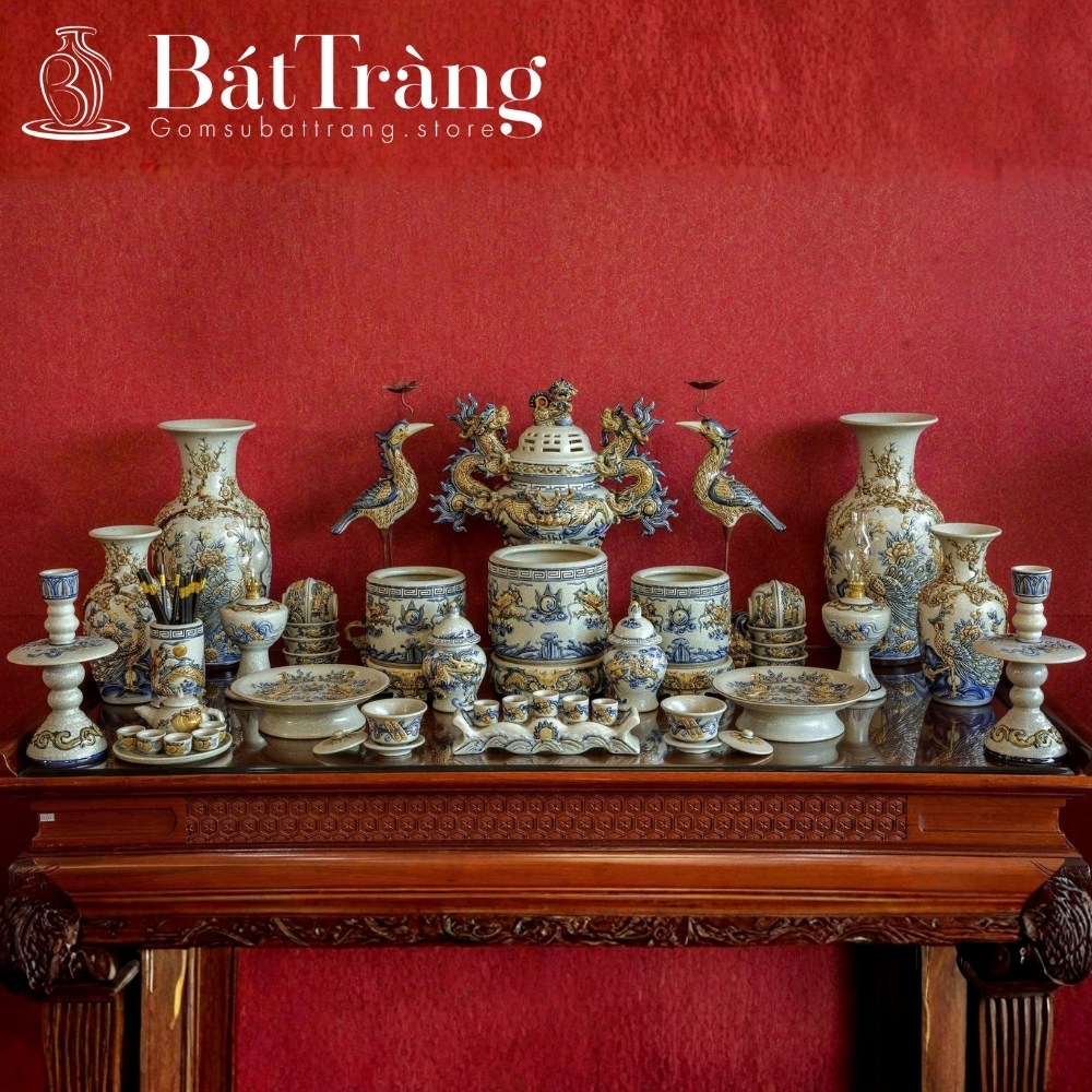 Bộ đồ thờ Bát Tràng