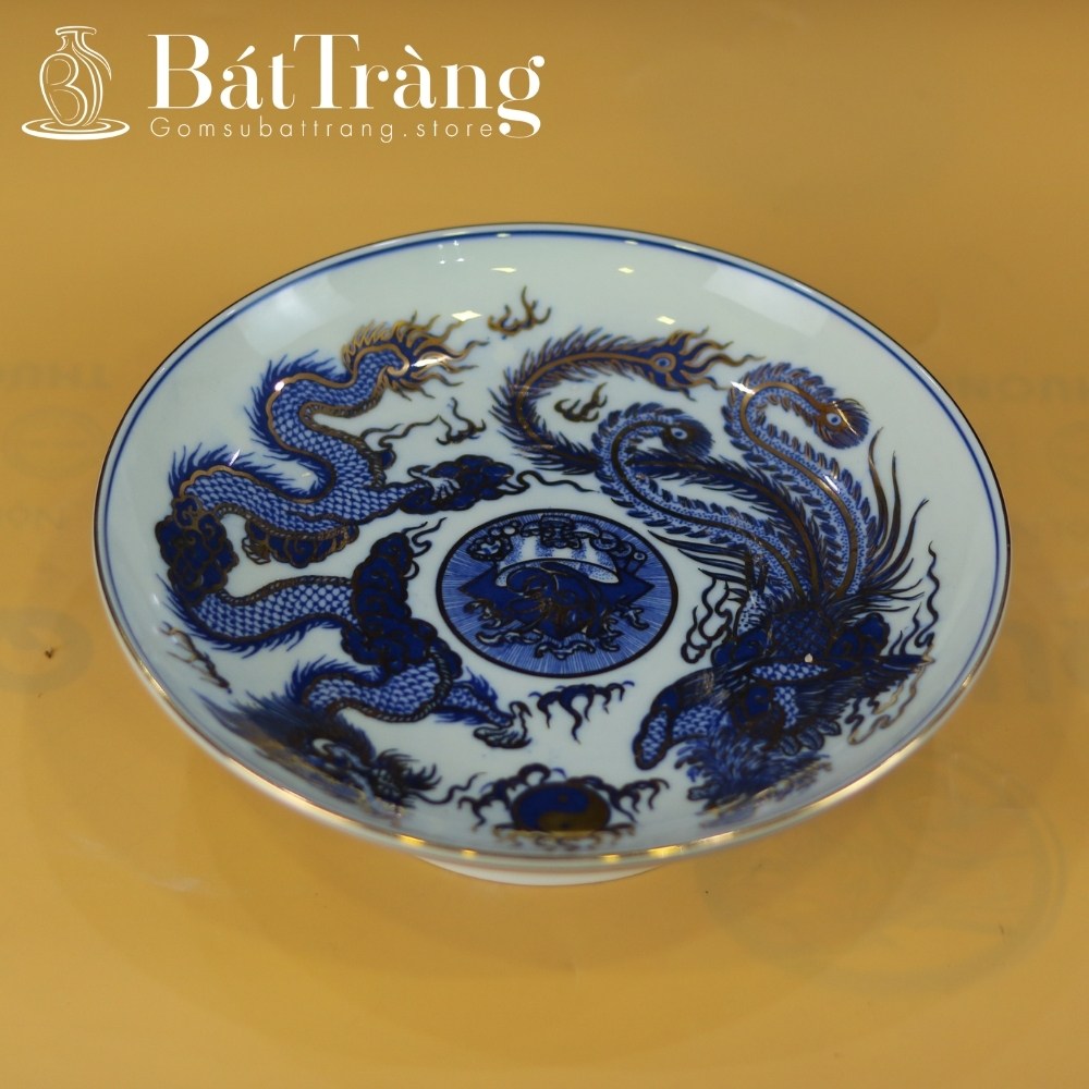 Mâm bồng gốm sứ Bát Tràng