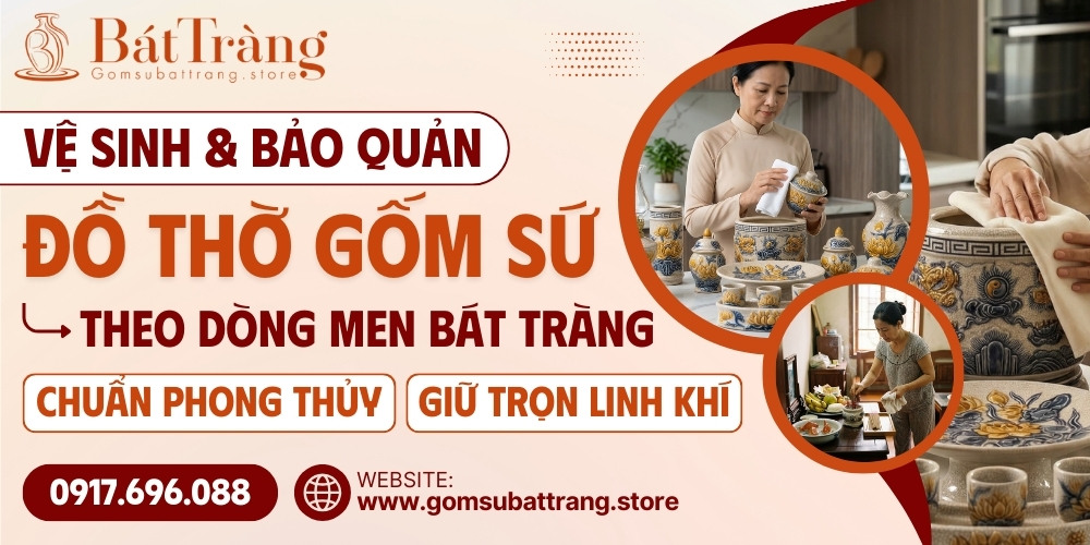 Các vệ sinh và bảo quản đồ thờ