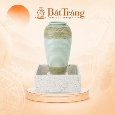 Chum nước men màu thổ cẩm hỏa biến trơn bóng ST-CN04