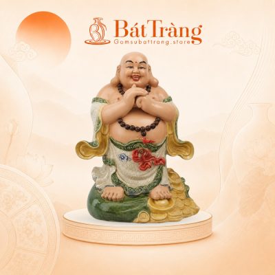 Tượng Phật Di Lặc Đứng Dáng Chúc Phúc Bát Tràng ST_TG06