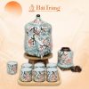 Bộ Bình Nước Dáng Đu Đủ Họa Tiết Hoa Điểu Bát Tràng Cao Cấp ST-BBN12 - Ảnh đại diện