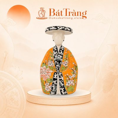 Tượng Gốm Sứ Cô Gái Việt Dáng Áo Dài Họa Tiết Cổ Truyền ST-TG13 - Ảnh đại diện