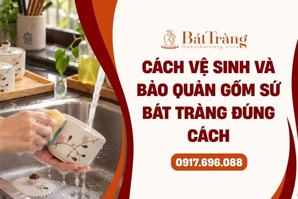 Cách vệ sinh và bảo quản gốm sứ Bát Tràng