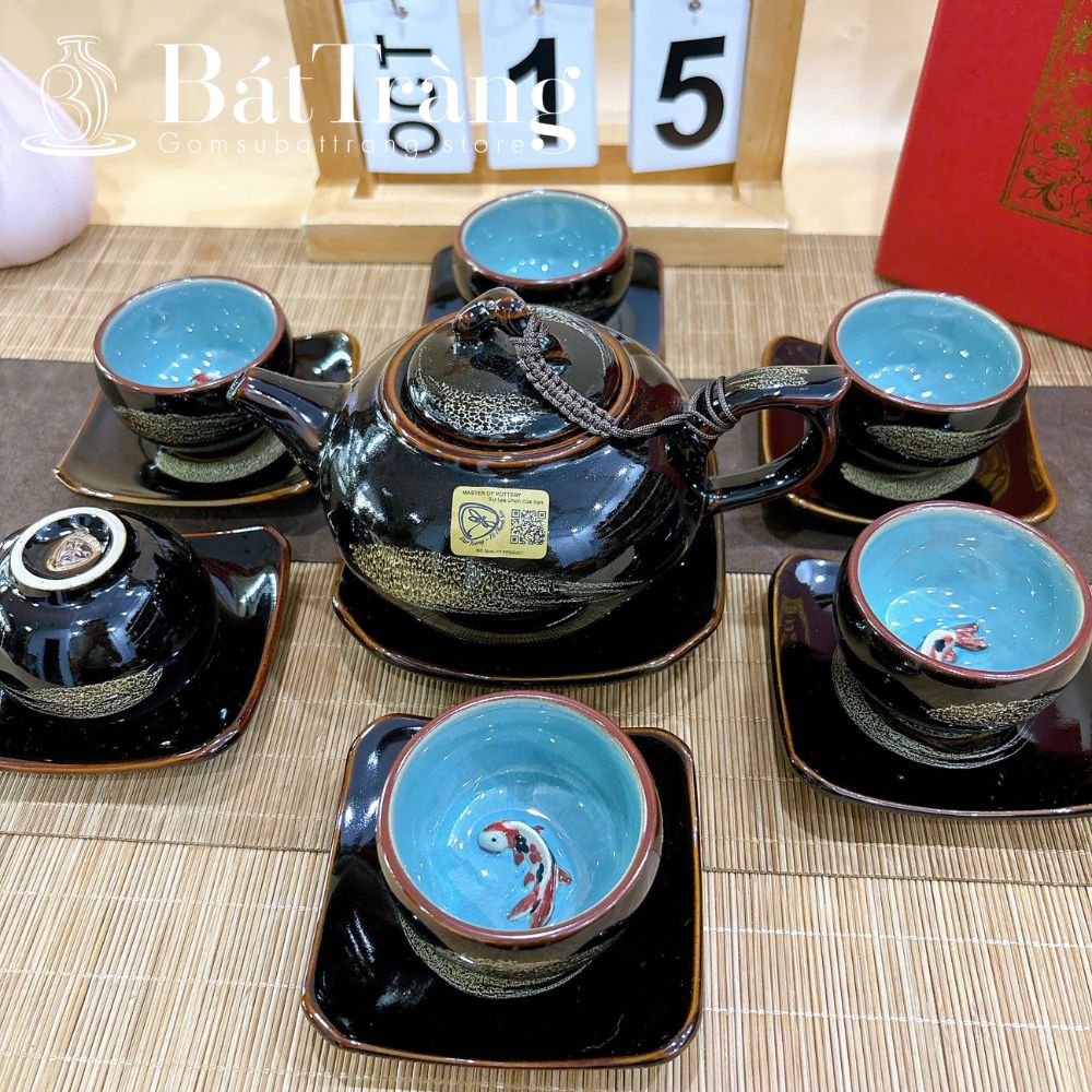 Ấm chén Bát Tràng