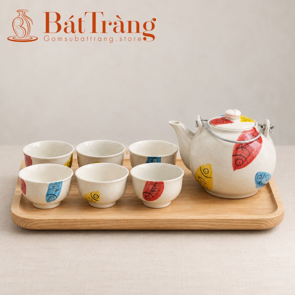Ấm chén Bát Tràng