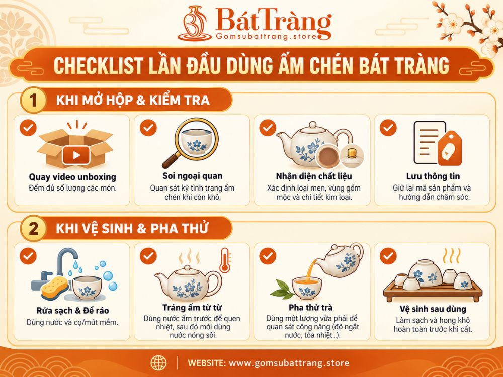 Những điều cần làm khi lần đầu sử dụng bộ ấm trà