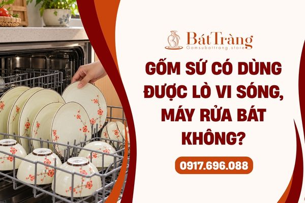 Gốm sứ dùng được trong lò vi sóng, máy rửa bát